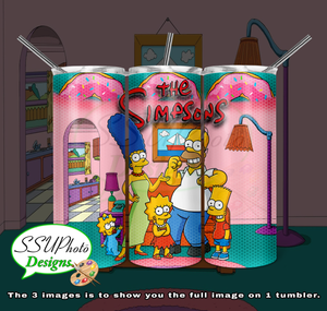 Simpsons 20 oz and 30oz OZ Skinny TumblerD Digital Design