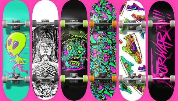 18” Mini Skate Board with custom graphics
