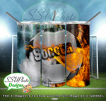 Sports Fire and Ice Collection 20 OZ Skinny TumblerD Digital Design