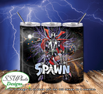 Spawn 20 OZ Skinny Tumbler Digital Design