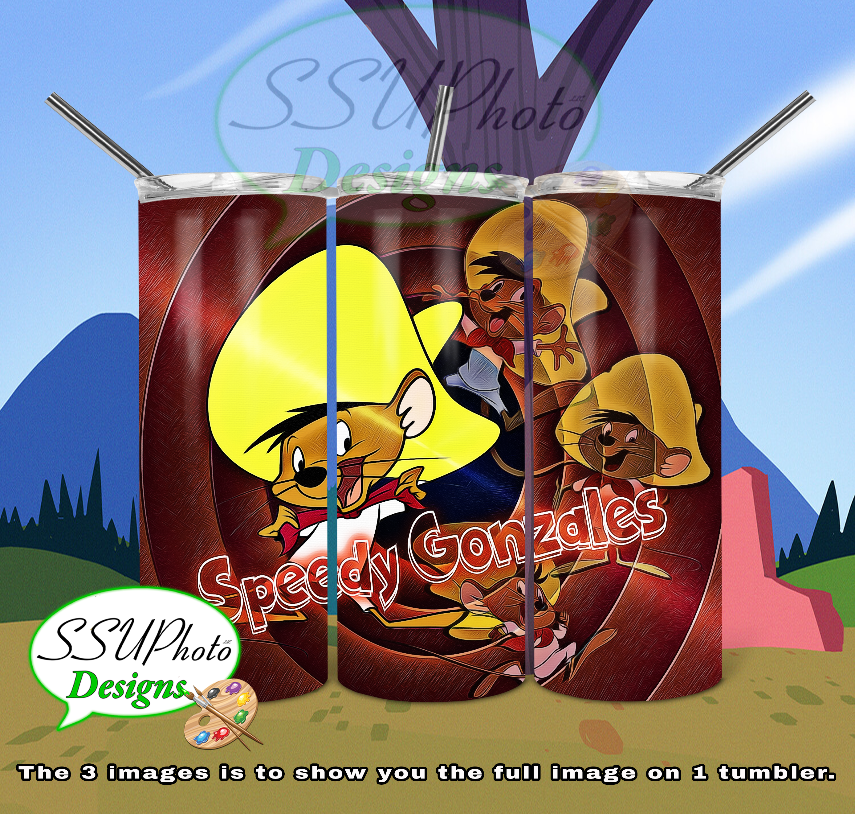 Looney Tunes Collection 20 oz and 30oz OZ Skinny TumblerD Digital Design
