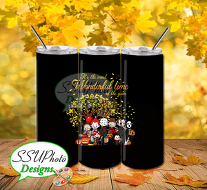Wonderful time Digital Design 20 OZ Skinny Tumbler