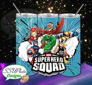 Superhero Squad 20 OZ Skinny TumblerD Digital Design
