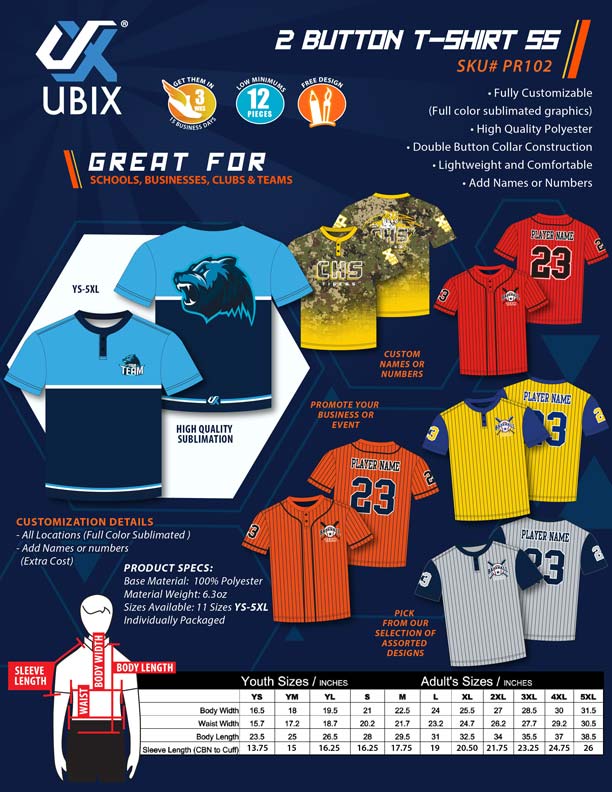 TWO BUTTON SHIRT SHORT SLEEVE 6oz