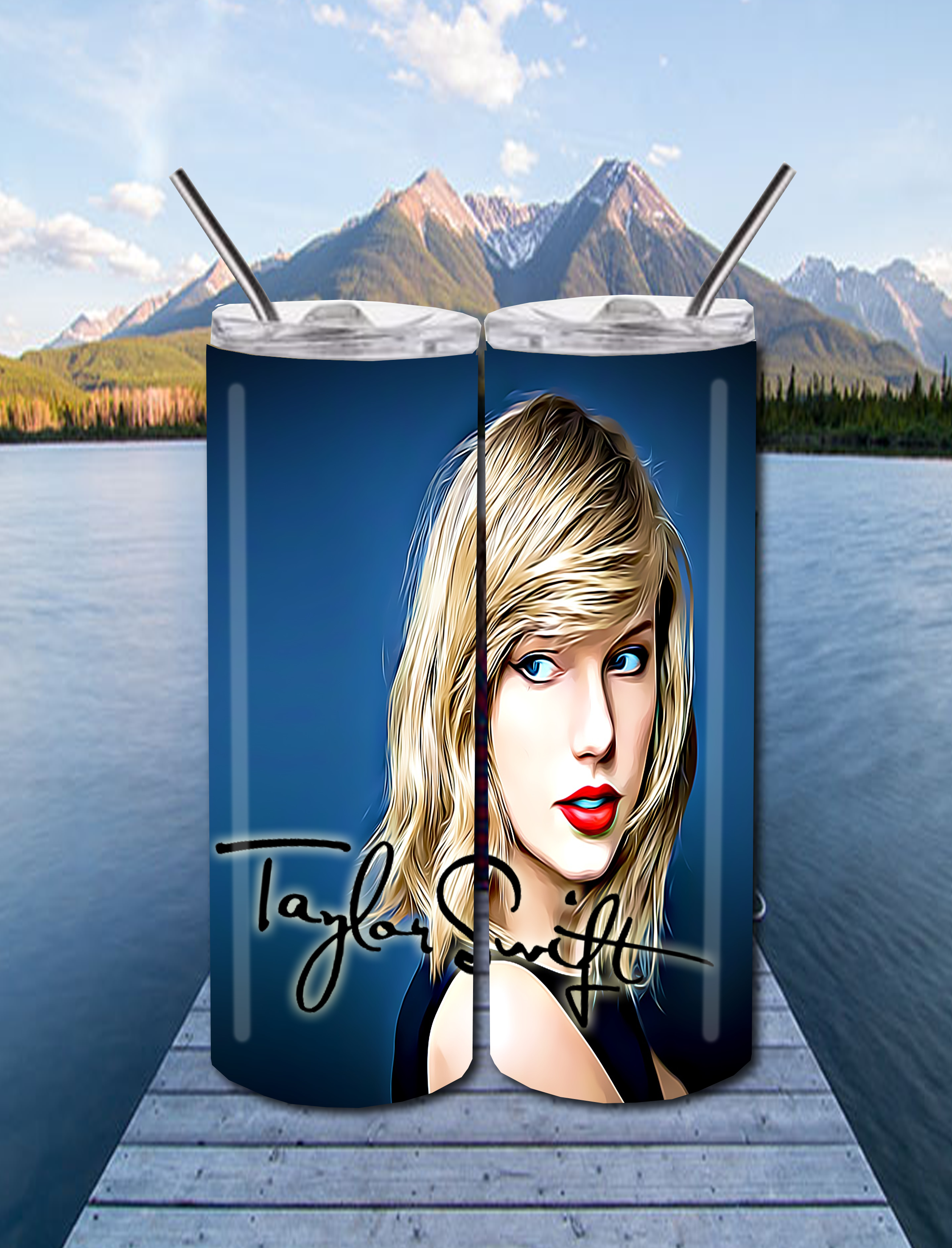 Music Artists Collection 20 OZ Skinny TumblerD Digital Design