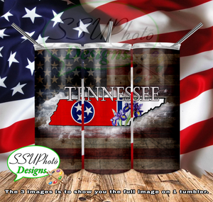 States Collection 20 OZ Skinny TumblerD Digital Design