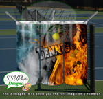 Sports Fire and Ice Collection 20 OZ Skinny TumblerD Digital Design