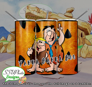 The Flintstones Collection 20 OZ Skinny TumblerD Digital Design