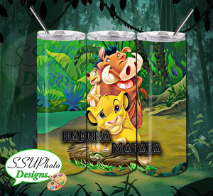 The Lion King 20 OZ Skinny TumblerD Digital Design