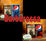 Barbarossa Rum and Pepsi 20 oz and 30oz OZ Skinny TumblerD Digital Design