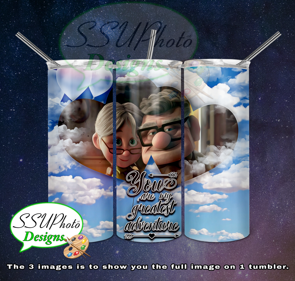 Up 20 OZ Skinny TumblerD Digital Design