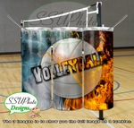 Sports Fire and Ice Collection 20 OZ Skinny TumblerD Digital Design