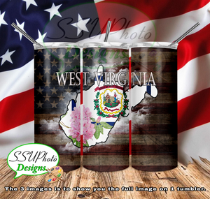 States Collection 20 OZ Skinny TumblerD Digital Design