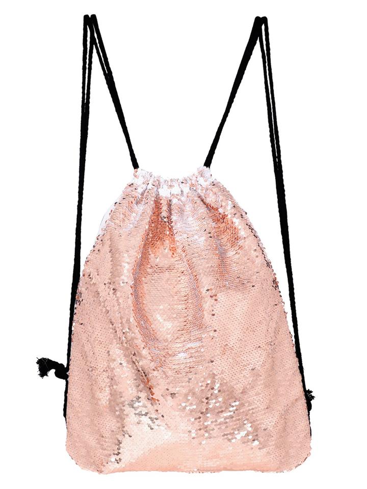Drawstring personalized photo sequin bags
