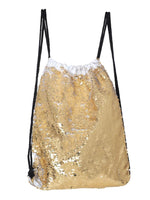 Drawstring personalized photo sequin bags
