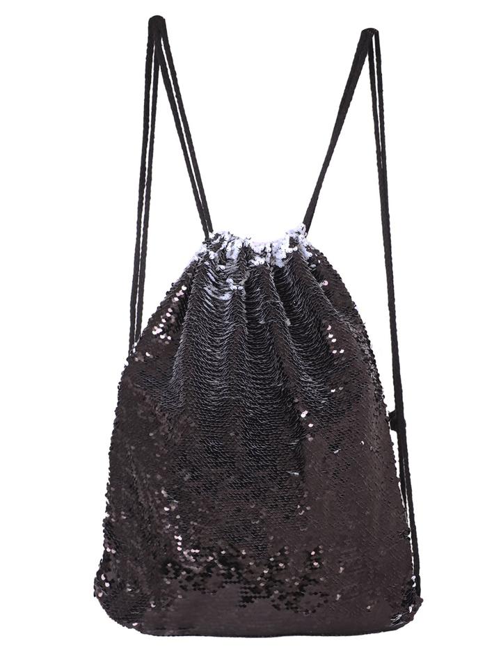 Drawstring personalized photo sequin bags