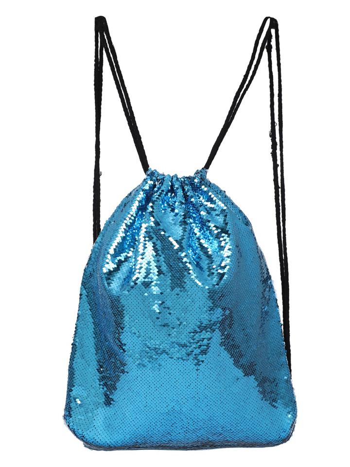 Drawstring personalized photo sequin bags