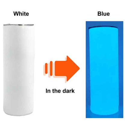 Blank Glow 20oz Straight Sublimation Tumblers