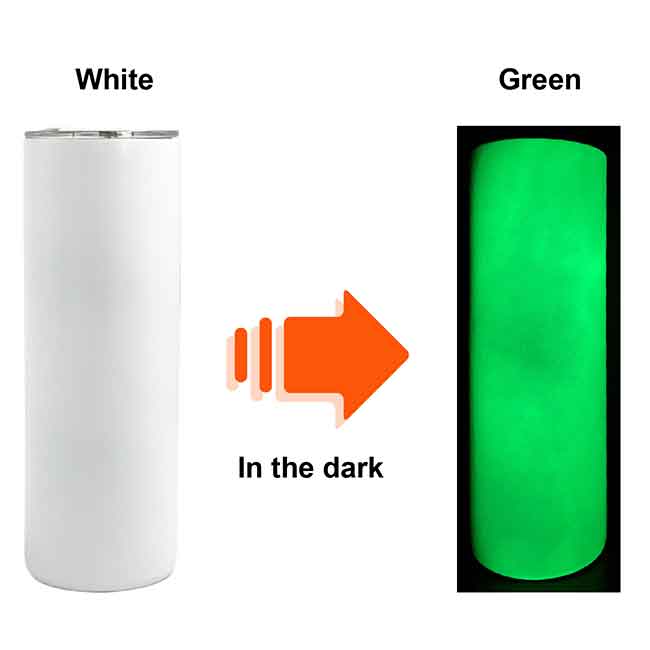 Blank Glow 20oz Straight Sublimation Tumblers
