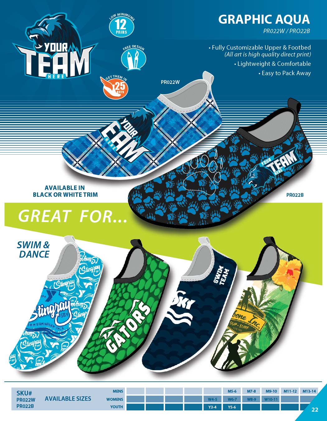 GRAPHIC AQUASOCK SHOE SLIP ON