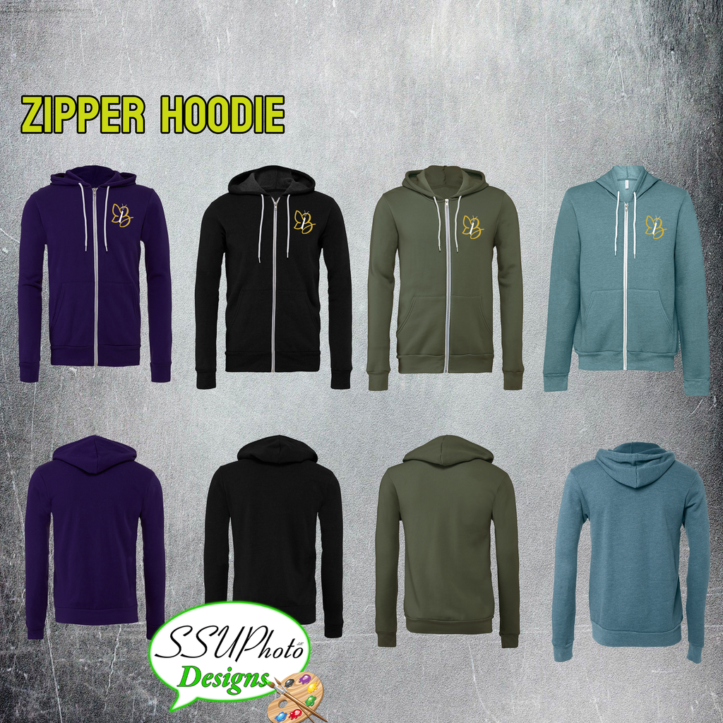 Bella Canvas Fleece Full-Zip Hooded Sweatshirt