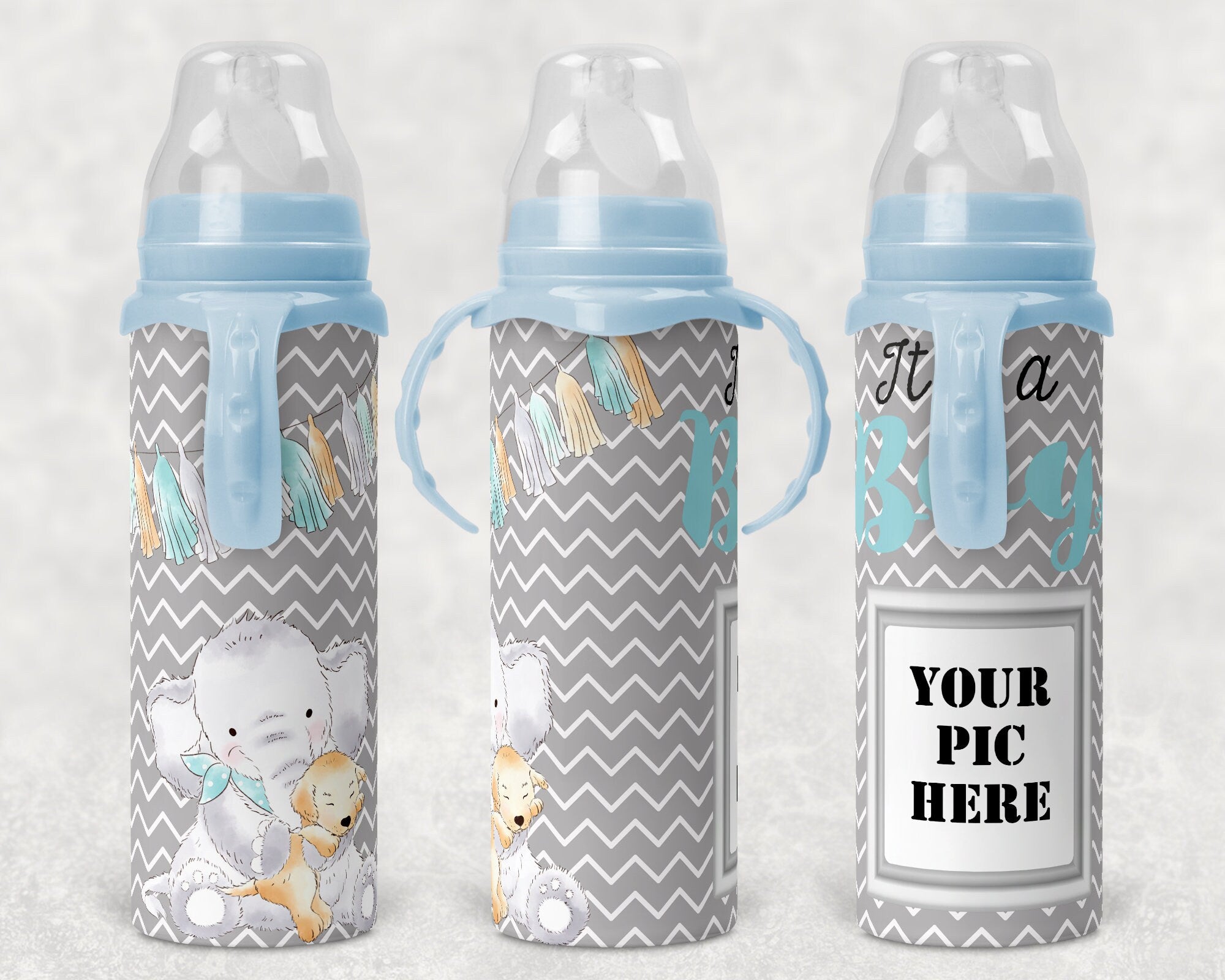 Baby Bottles pink and blue – SSUPhoto Designs