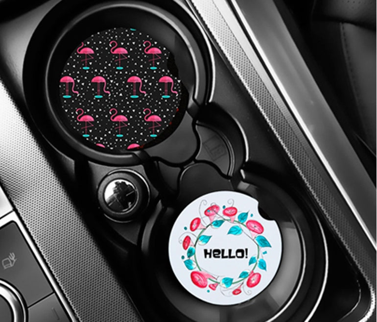 Personalized Car Coasters set of 2