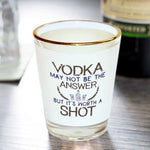 Transparent Shot Glass with Gold Rim