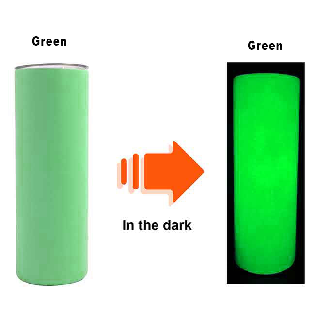 Blank Glow 20oz Straight Sublimation Tumblers