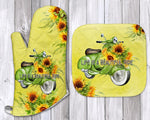 Adult Oven gloves and pot holder Set