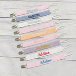 Baby pacifier clip holder