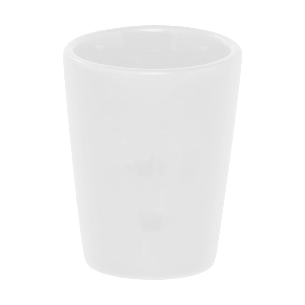WHITE SHOT GLASS