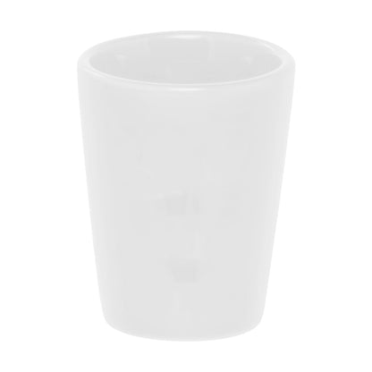 WHITE SHOT GLASS