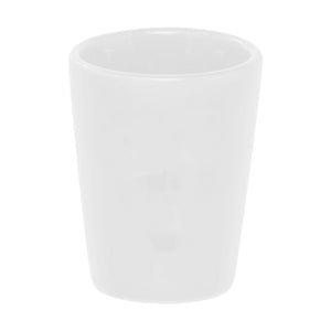 WHITE SHOT GLASS