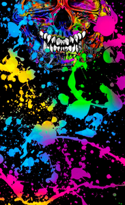 Rainbow skull Gaiter Digital Design