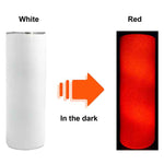 Blank Glow 20oz Straight Sublimation Tumblers