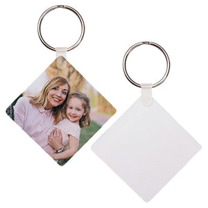 Double sided square acrylic keychain