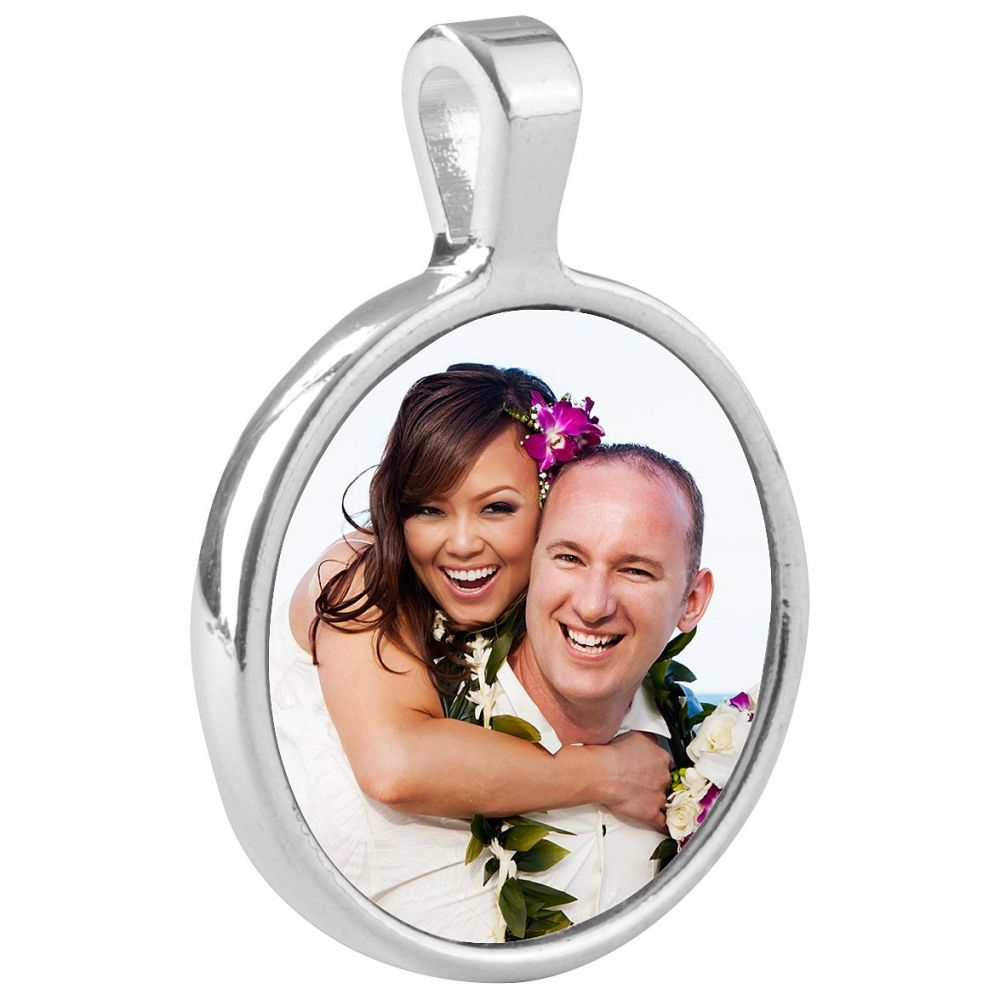 round bezel pendent