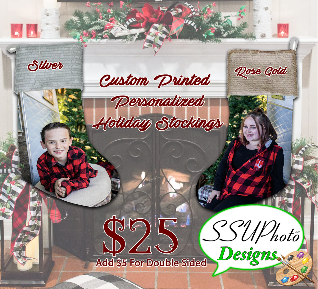 Personalized Full Photo Holiday Stockings