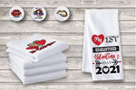 White Sublimation Microfiber Waffle Towels (10 pack)