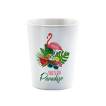 WHITE SHOT GLASS